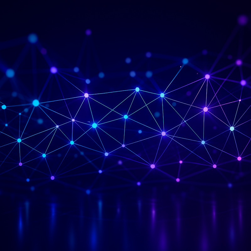 Digital network nodes illustrating affiliate link tracking analytics